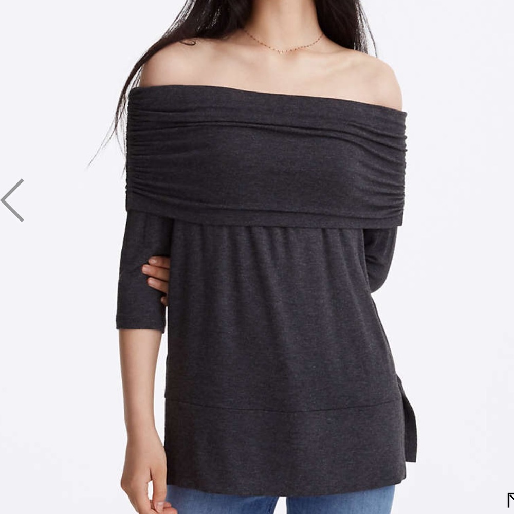 Lou & Grey Ruched Signaturesoft Off the Shoulder - Picture 2 of 4